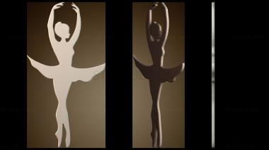 3D модель Силуэт балерины (STL)