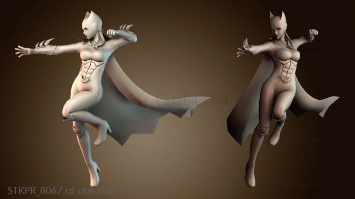 Статуэтки упрощенные Девушка летучая мышь 25