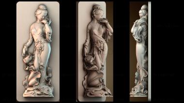 3D модель Статуя женщины охранника (STL)