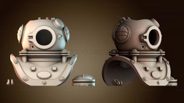 3D модель Дизайн водолазного шлема (STL)