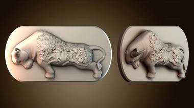3D модель Декоративная скульптура быка (STL)