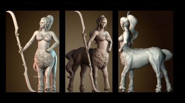 3D модель Женщина кентавр (STL)