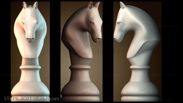 Статуэтки упрощенные Конь шахматы