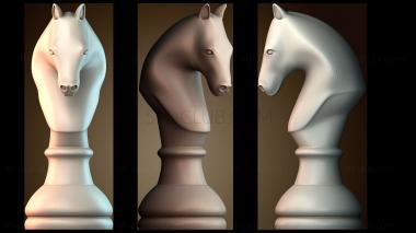 3D модель Конь шахматы (STL)