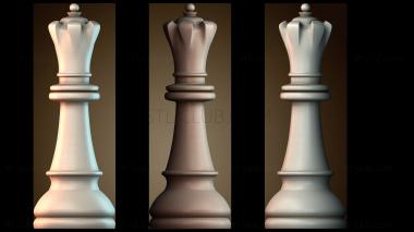 3D модель Королева шахматы (STL)
