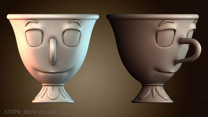 Статуэтки упрощенные Счастливое лицо в чашке