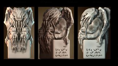 3D модель Дизайн скульптуры Ктулху (STL)