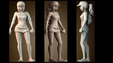 3D модель Женщины тренеры покемонов (STL)