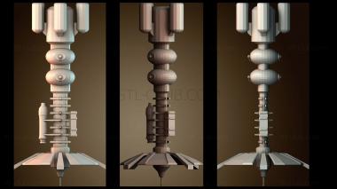 3D модель Космический челнок Спутник (STL)