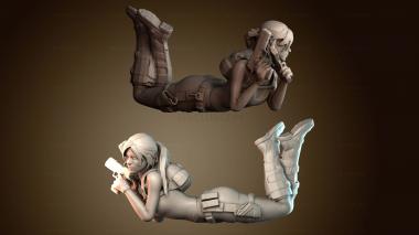 3D модель Мисс Лара лежит (STL)