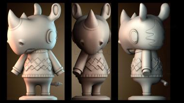 3D модель Носорог Хорнсби (STL)