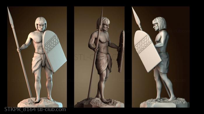 Статуэтки упрощенные Воин абориген