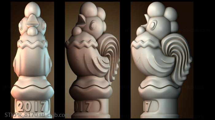 Статуэтки упрощенные Курица 2017 года