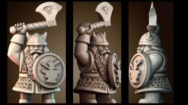 3D модель Боевой крошечный гном (STL)