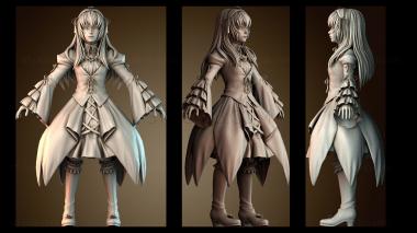 3D модель Мисс Алиса в стране чудес (STL)