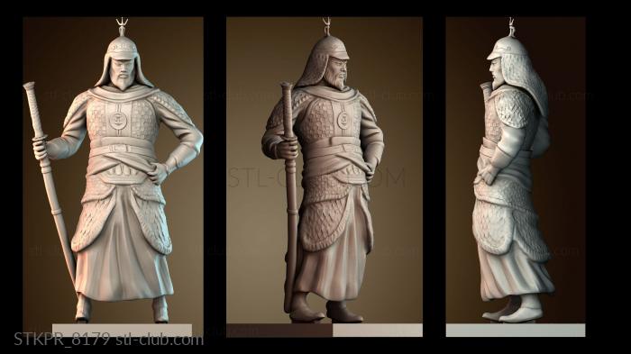 Статуэтки упрощенные Господин И Сунь Сино, японский воин