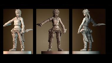 3D модель Мисс Стимпанк Приключения (STL)