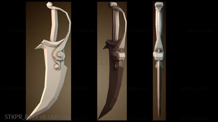 Статуэтки упрощенные Расписной нож