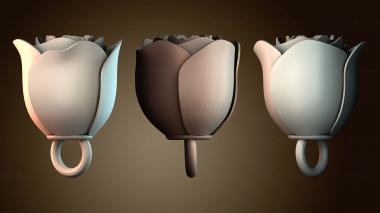 3D модель Брелок «Роза» (STL)
