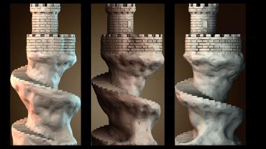3D модель Спиральная башня дом (STL)