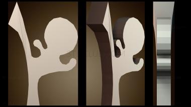 3D модель Держатель для телефона с ногой (STL)