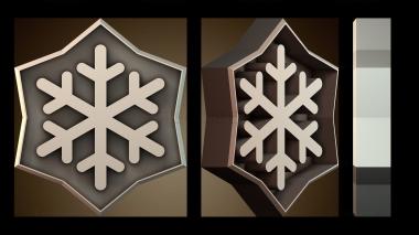 3D модель Форма для печенья «Снежинка» (STL)