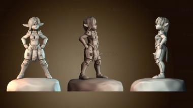 3D модель Поза победы девушки гоб (STL)