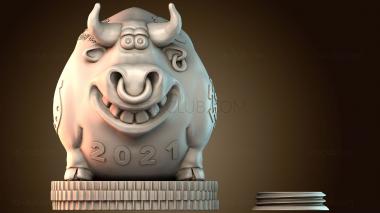 3D модель Буйвол экономит деньги (STL)
