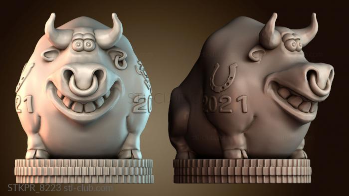 Статуэтки упрощенные Буйвол экономит деньги