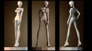 3D модель Аниме женщины (STL)