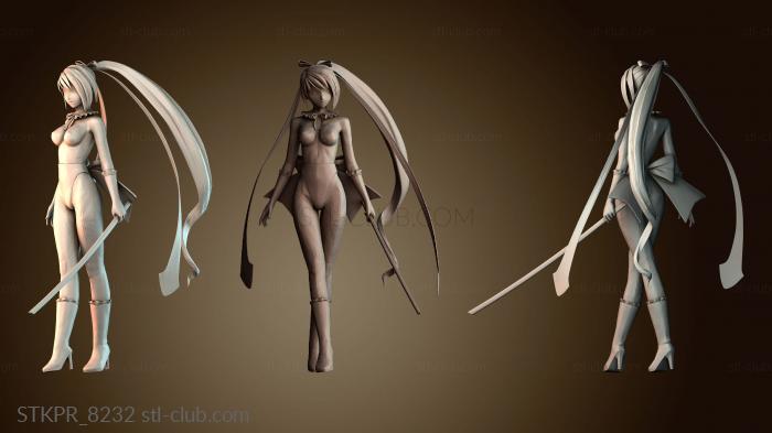 Статуэтки упрощенные Аниме бойцы женщины