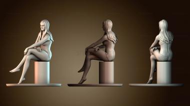 3D модель Chica piernas cruzadas (STL)