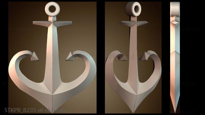 Статуэтки упрощенные Одесский якорь подвесной