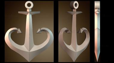 3D модель Одесский якорь подвесной (STL)