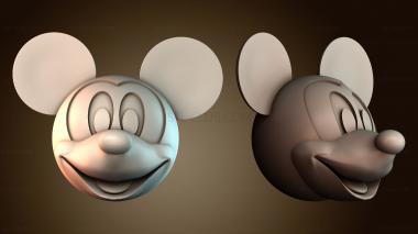 3D модель Голова Микки (STL)