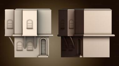 3D модель Двухэтажный дом (STL)