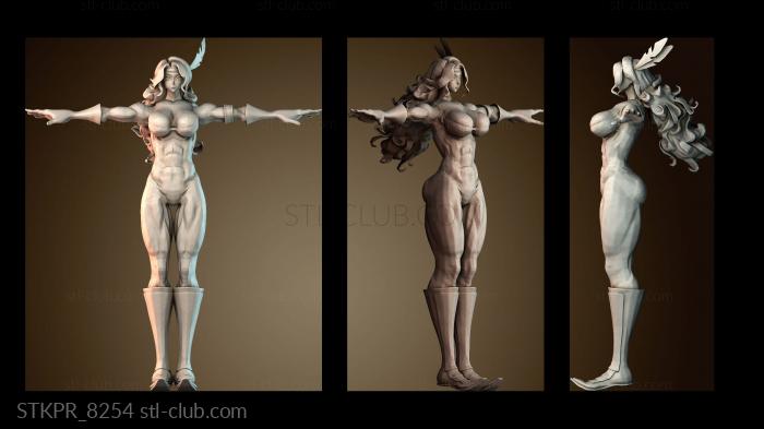 Статуэтки упрощенные Мисс мускулистая амазонка