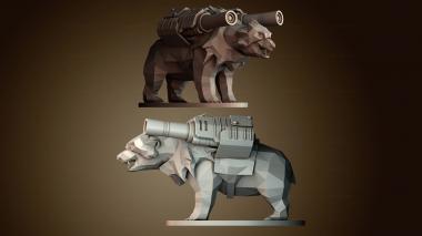 3D модель Белый медведь вооружен (STL)