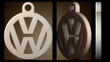 3D модель Брелок VW (STL)