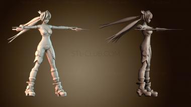 3D модель Мисс Аюми (STL)