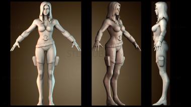 3D модель Женщины черная вдова (STL)
