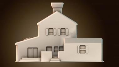 3D модель Деревенский дом (STL)