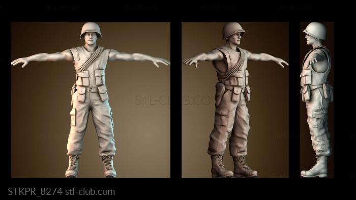 Статуэтки упрощенные Человек морской пехотинец США