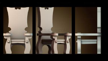 3D модель Деревянный трон (STL)