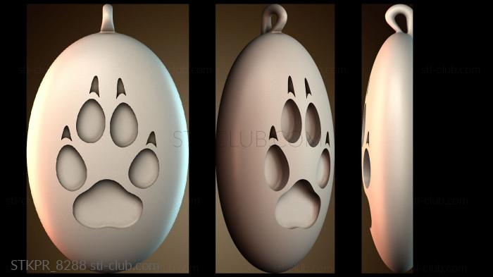 Статуэтки упрощенные Подвеска «Волчий след»