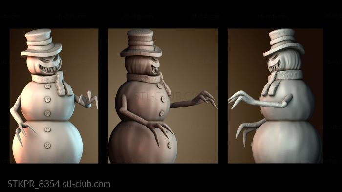 Статуэтки упрощенные Снеговик Хэллоуин