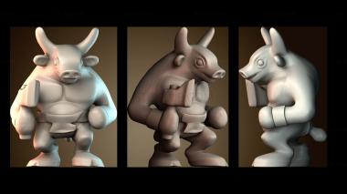 3D модель Игрушка минотавр (STL)