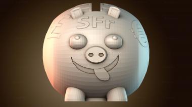 3D модель Свинья экономит деньги (STL)