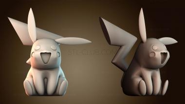 3D модель Пикачу покемон (STL)