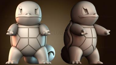 3D модель Сквиртл покемон (STL)